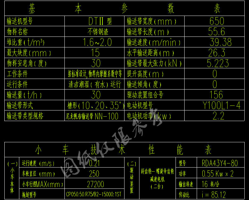 双向皮带输送机参考图纸 双向皮带输送机参考图纸